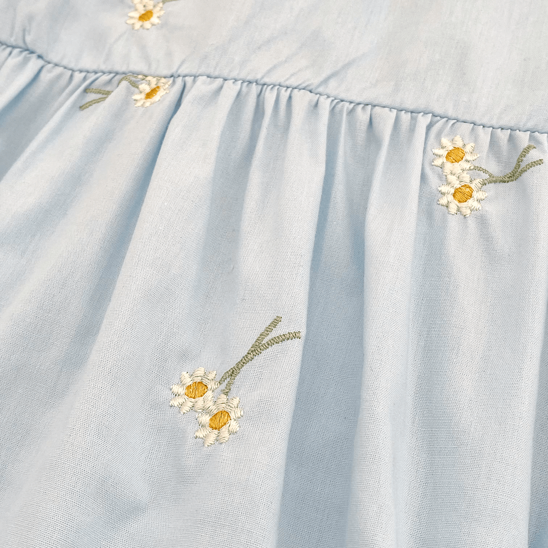 Suzette Embroidered Floral Dress - Plum Sugar Shoppe