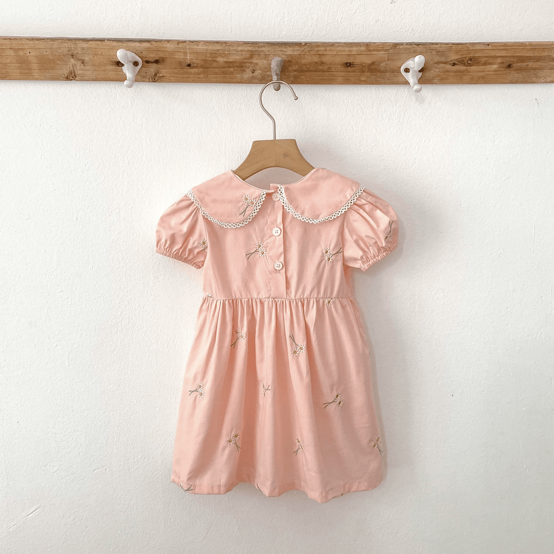 Suzette Embroidered Floral Dress - Plum Sugar Shoppe