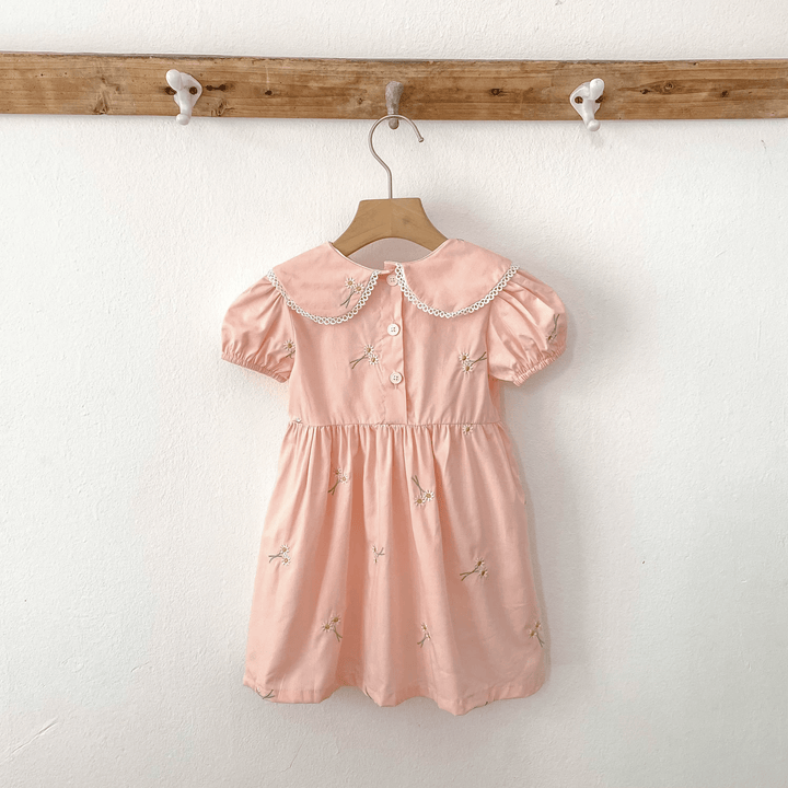 Suzette Embroidered Floral Dress - Plum Sugar Shoppe