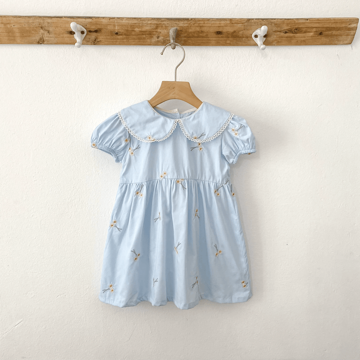 Suzette Embroidered Floral Dress - Plum Sugar Shoppe