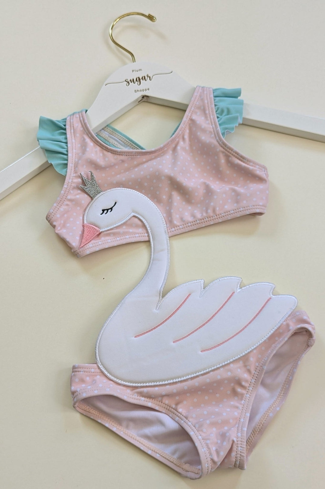 Swan Cut - Out Swimsuit - Plum Sugar Shoppe