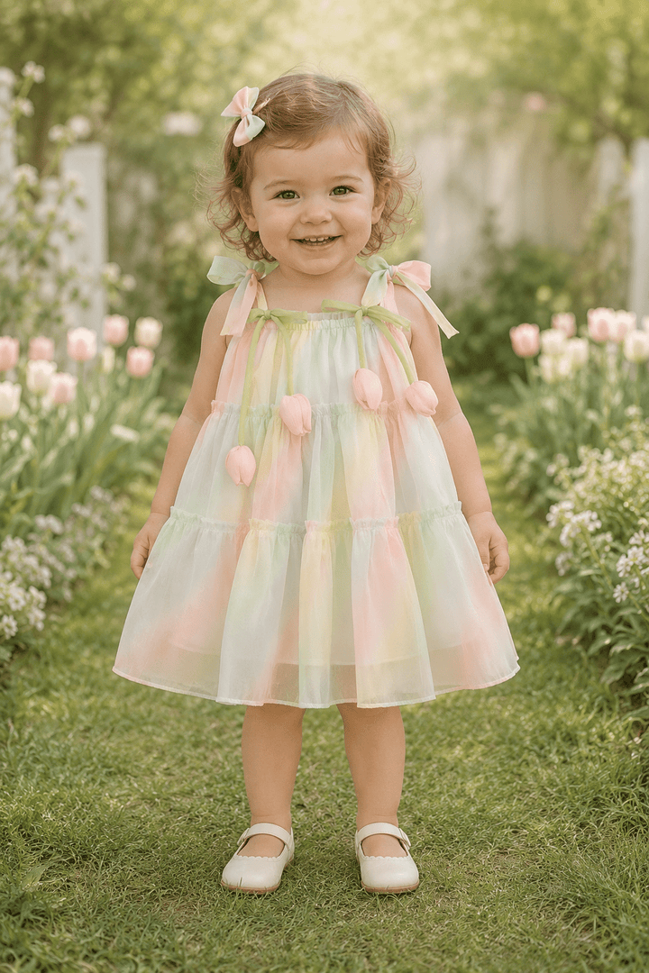Tulip Rainbow Dress - Plum Sugar Shoppe