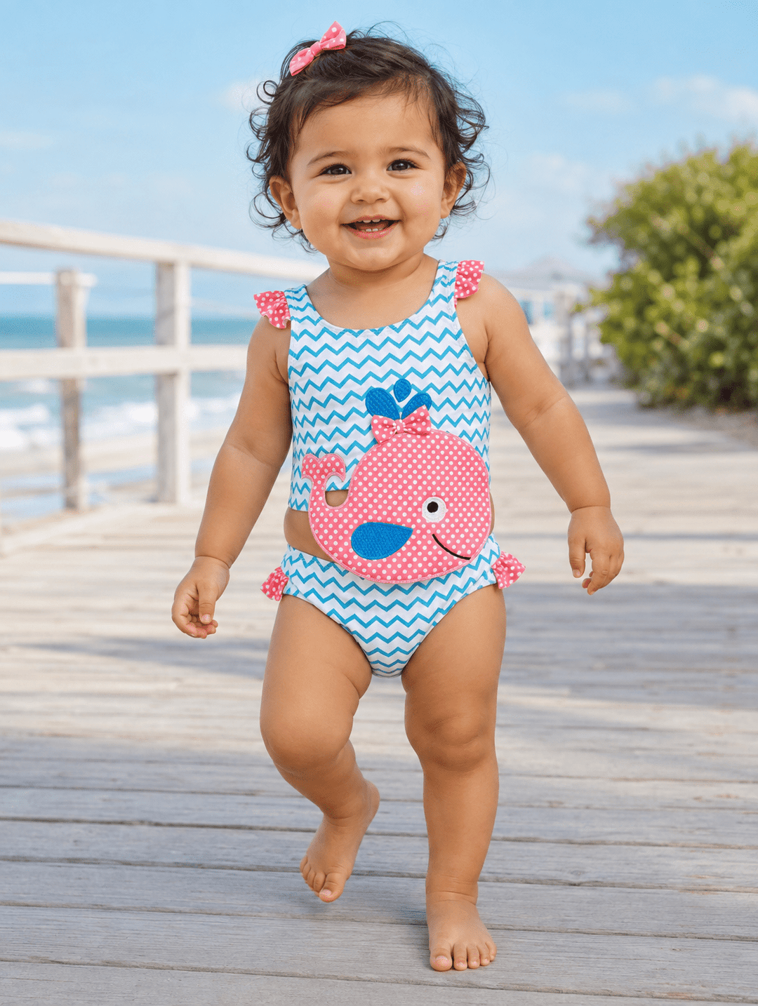 Whale Cut-Out Swimsuit - Plum Sugar Shoppe
