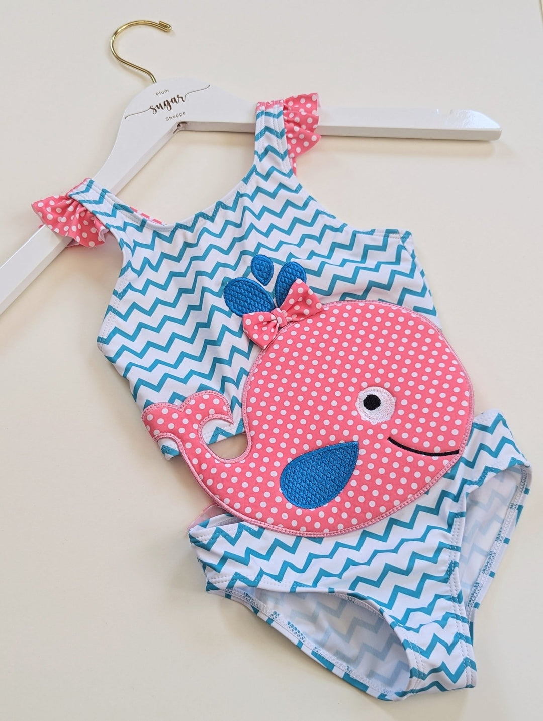 Whale Cut - Out Swimsuit - Plum Sugar Shoppe