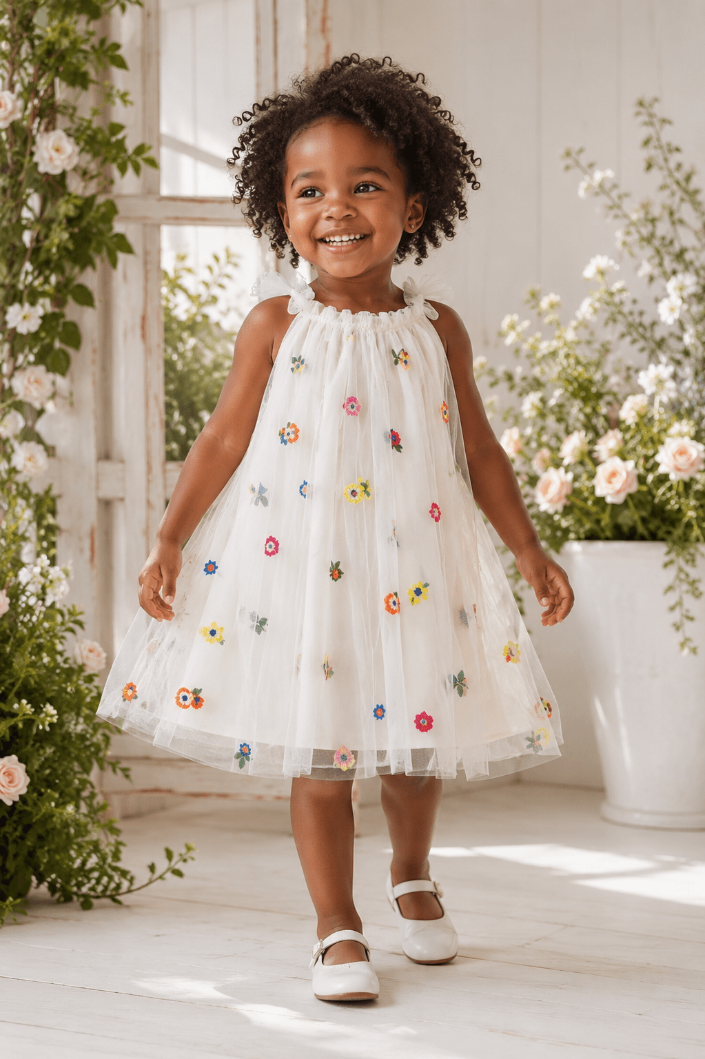 Willow Wildflower Tulle Dress - Plum Sugar Shoppe
