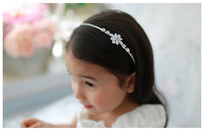 Crystal and Rhinestone Embellished Headband, Something Blue Bridal Hair, Bridal Hair Accessory, Blue Flower Headband, Wedding Hair Jewelry - Plum Sugar Shoppe