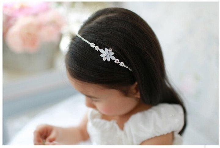 Crystal and Rhinestone Embellished Headband, Something Blue Bridal Hair, Bridal Hair Accessory, Blue Flower Headband, Wedding Hair Jewelry - Plum Sugar Shoppe