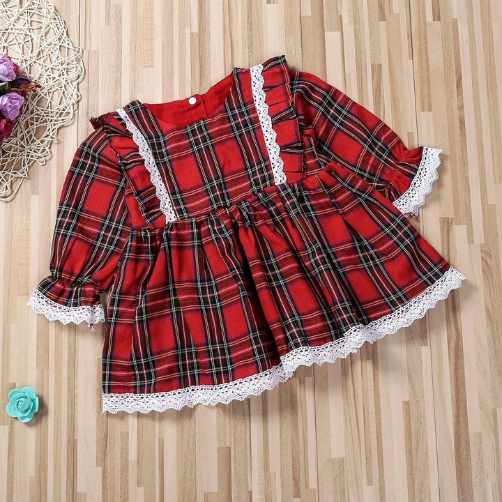 Holly Plaid Holiday Dress - Plum Sugar Shoppe