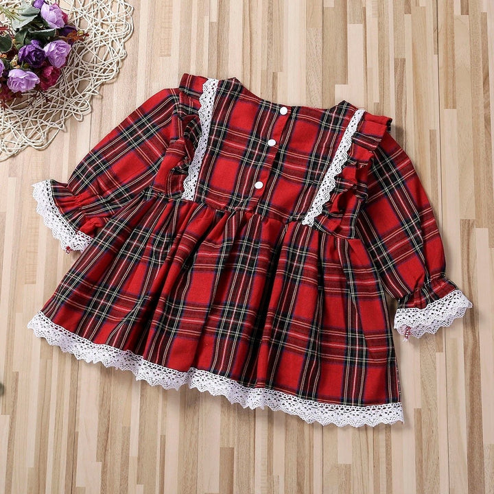 Holly Plaid Holiday Dress - Plum Sugar Shoppe